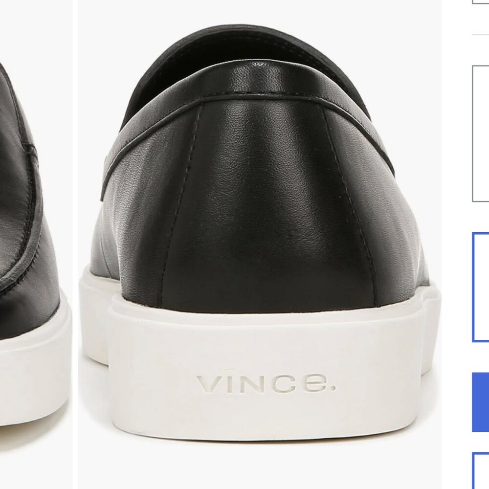 -NWOT- VINCE TARO LOAFER IN BLACK SZ 11 - Picture 4 of 11